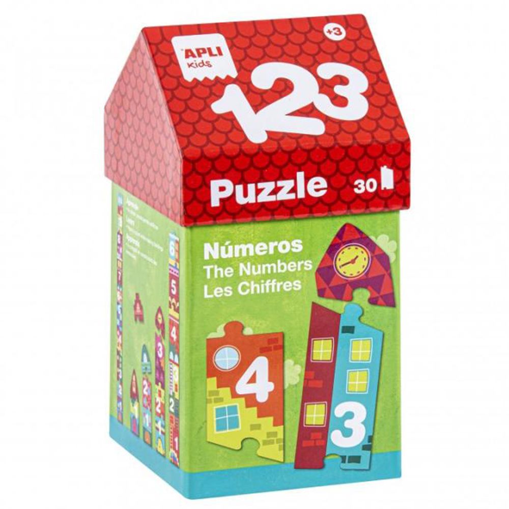 Apli kids, Образователен пъзел, Построй къщичка от цифри, 40 елемента