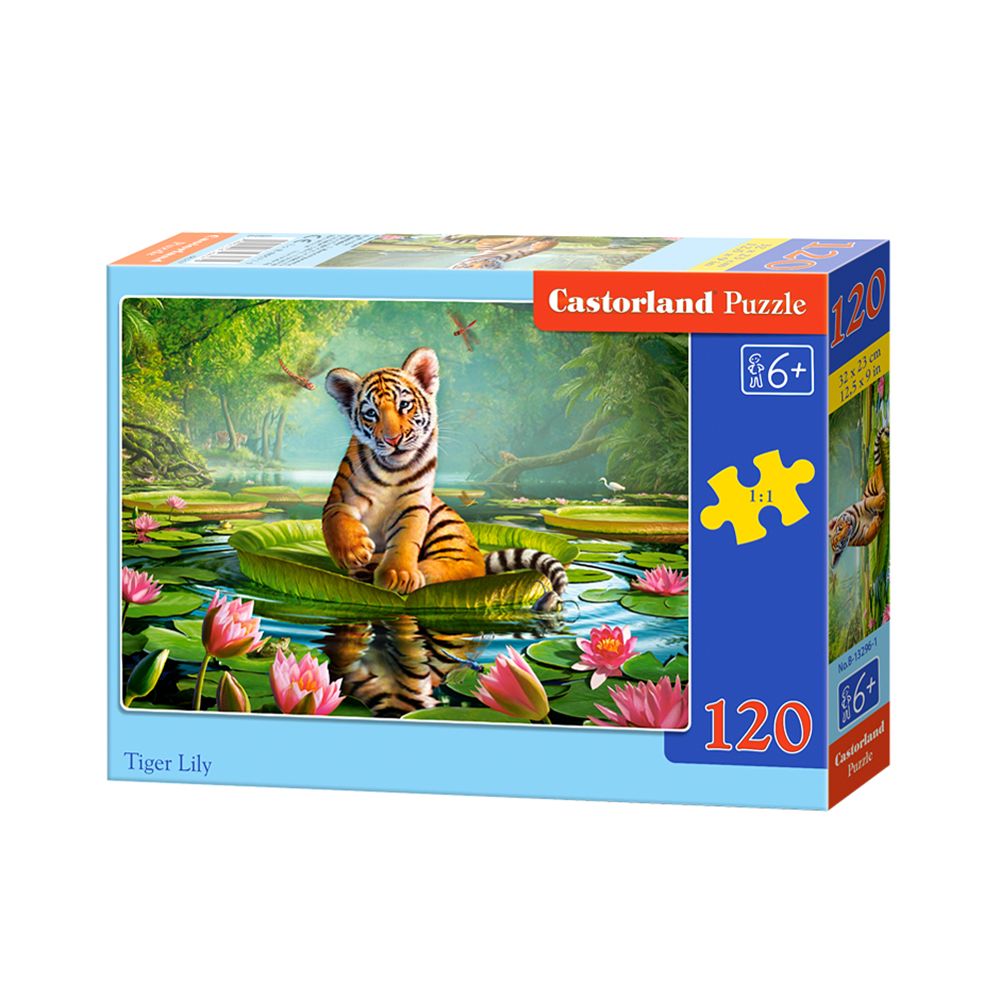 Castorland, Тигърче в лилиите, пъзел 120 части