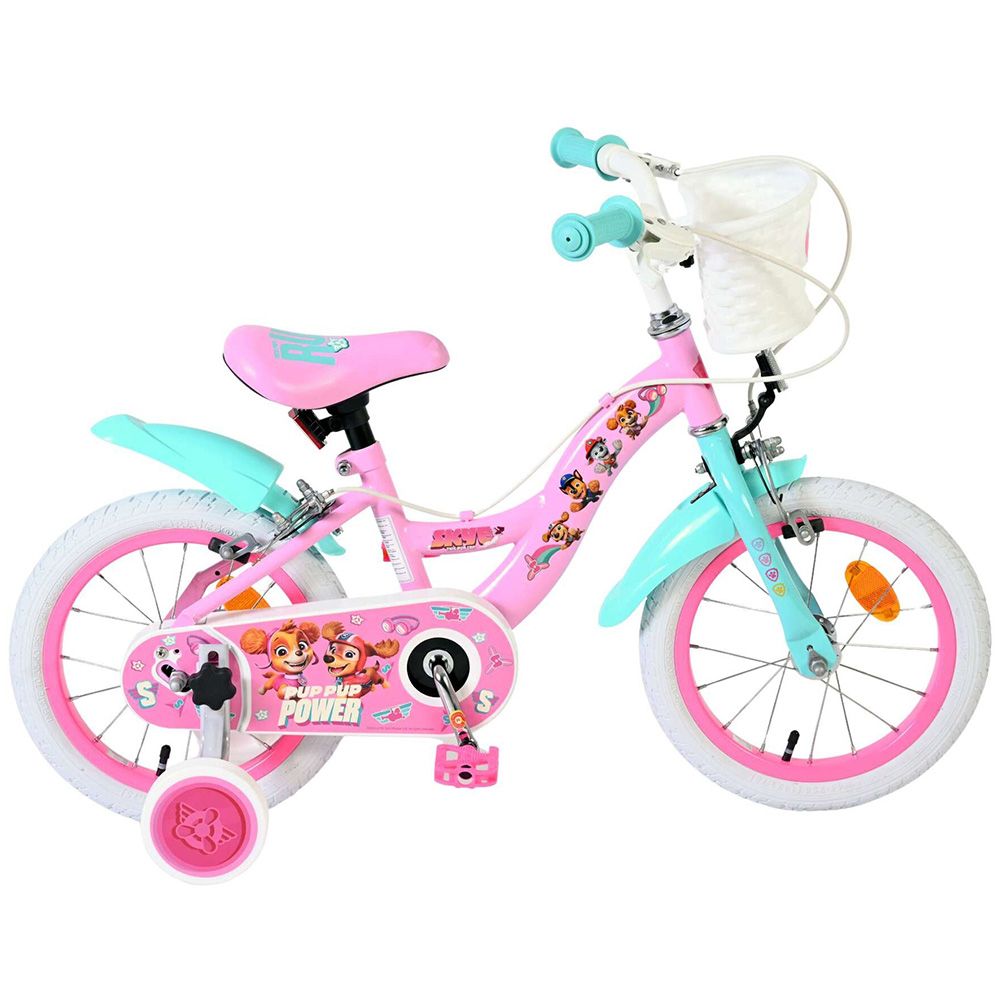 E&L Company, Детски велосипед с помощни колела, Paw Patrol, 14 инча, Момичета