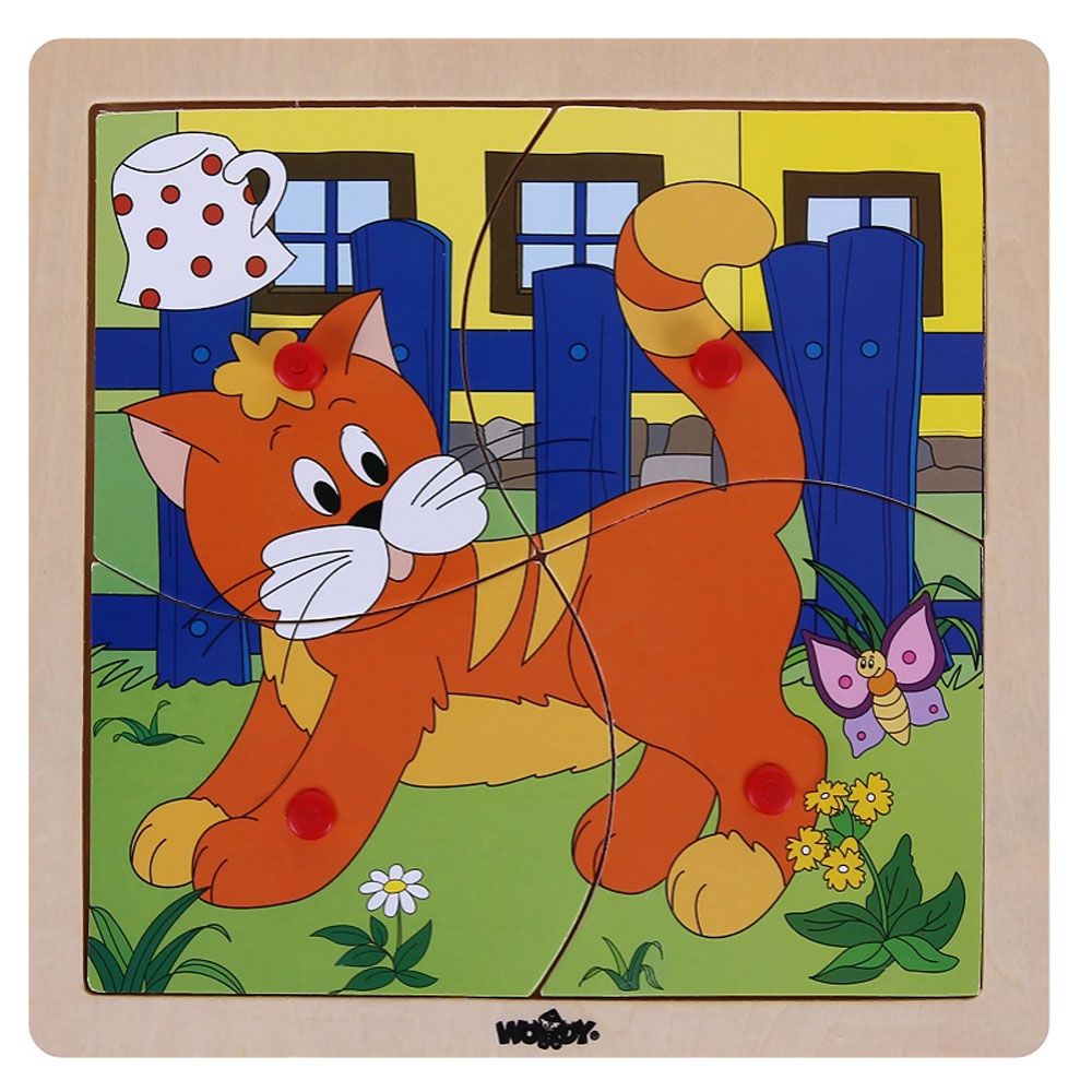 Woodyland, Дървен пъзел с рамка Коте