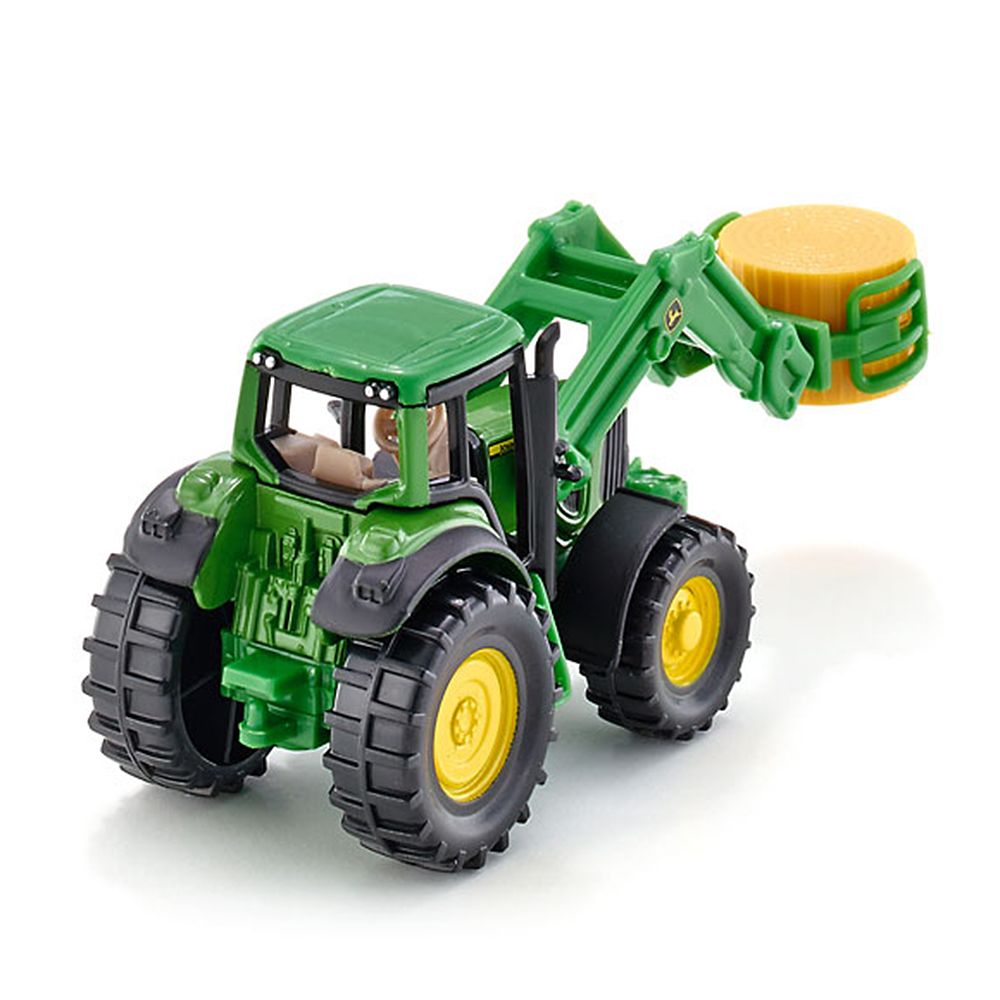 Трактор John Deere, с преден товарач за бали