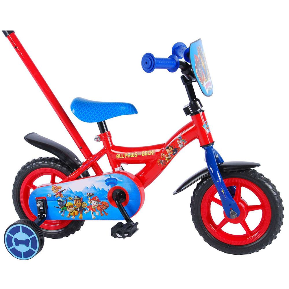 E&L Company, Велосипед с родителски контрол и помощни колела, Paw Patrol, 10 инча