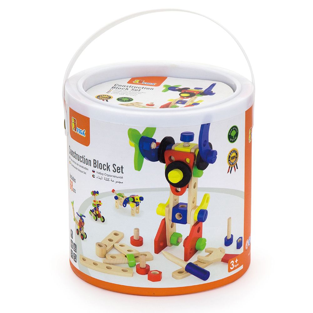 Дървен конструктор, 68 части