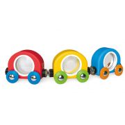 Бебешко дървено влакче с прозорчета