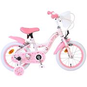 Детски велосипед с помощни колела, Hello Kitty, 14 инча, Момичета