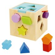 Дървен сортер с цветни форми