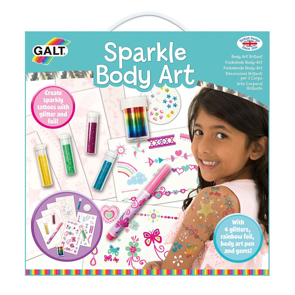Galt Toys, Комплект с блестящи татуировки и аксесоари за тяло