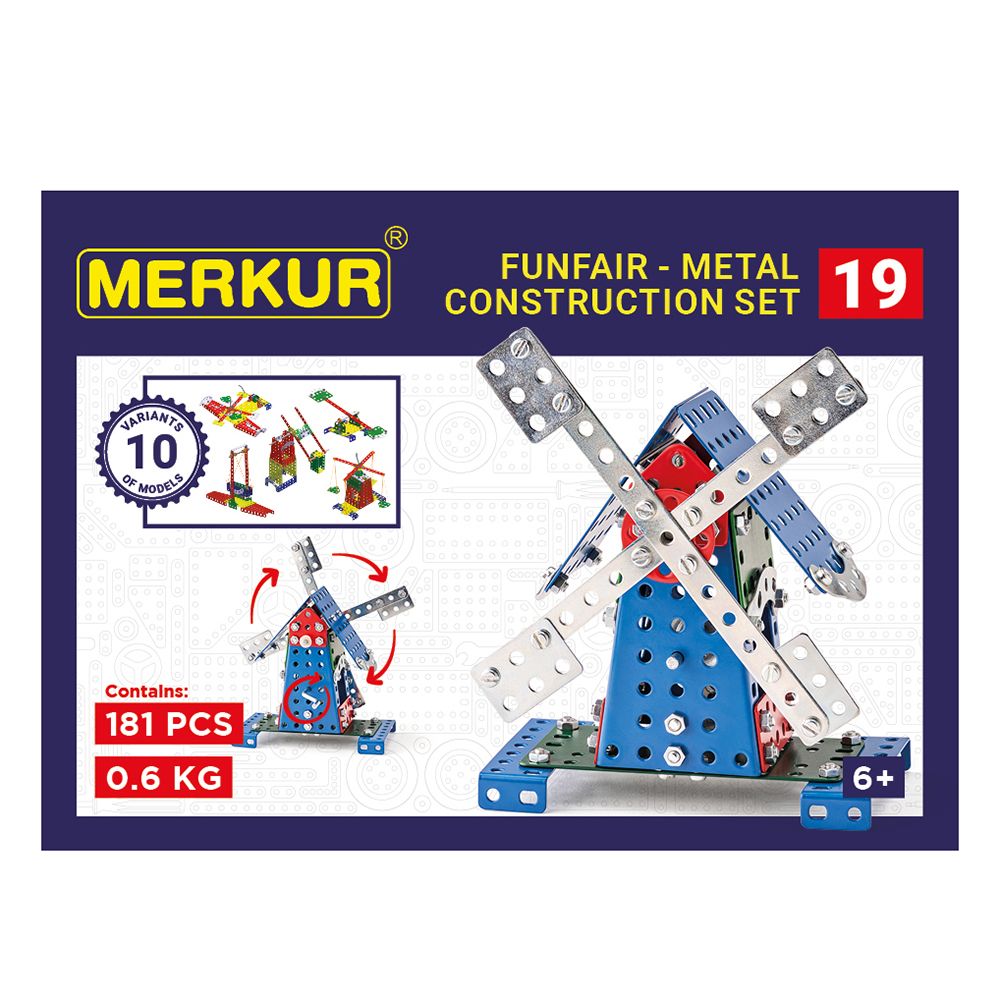 Merkur, Метален конструктор, Вятърна мелница, 10 в 1, 181 части