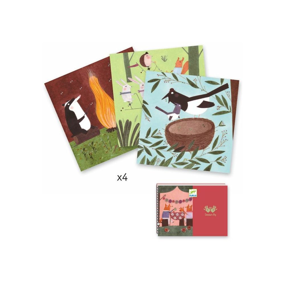 Изкуство с копчета, Обитателите на гората