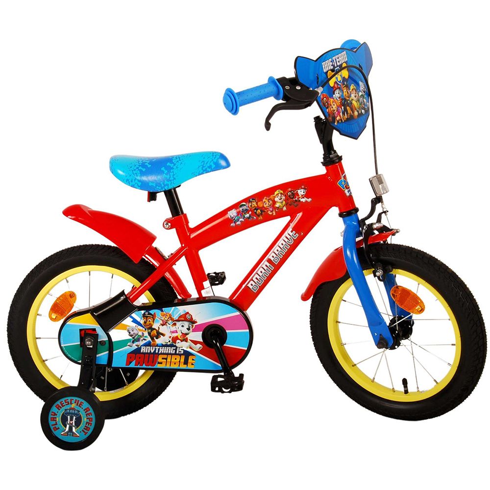 Детски велосипед с помощни колела, Paw Patrol,14 инча