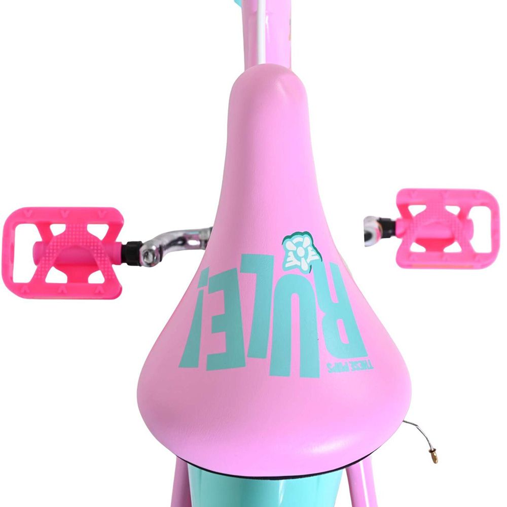 Детски велосипед с помощни колела, Paw Patrol, 14 инча, Момичета