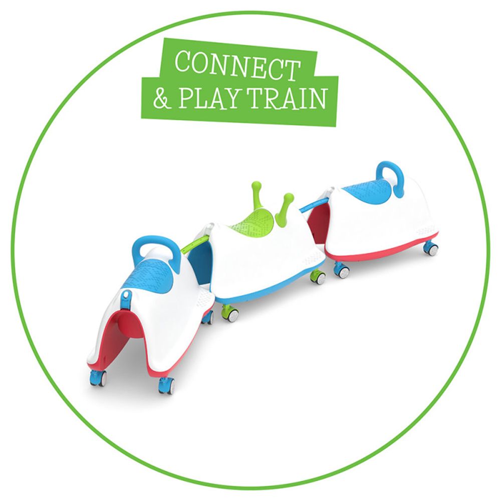 Играчка за бутане, 4 в 1, Trackie, зелена