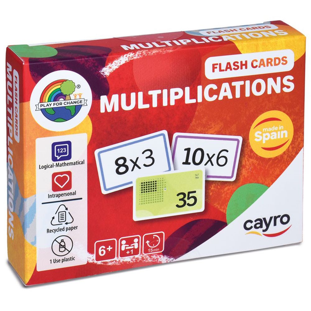 Cayro, Флаш карти, Таблица за умножение