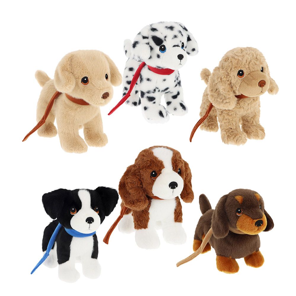Плюшена играчка, Куче на каишка, Кавалер Кинг Чарлз Шпаньол, 23 см.