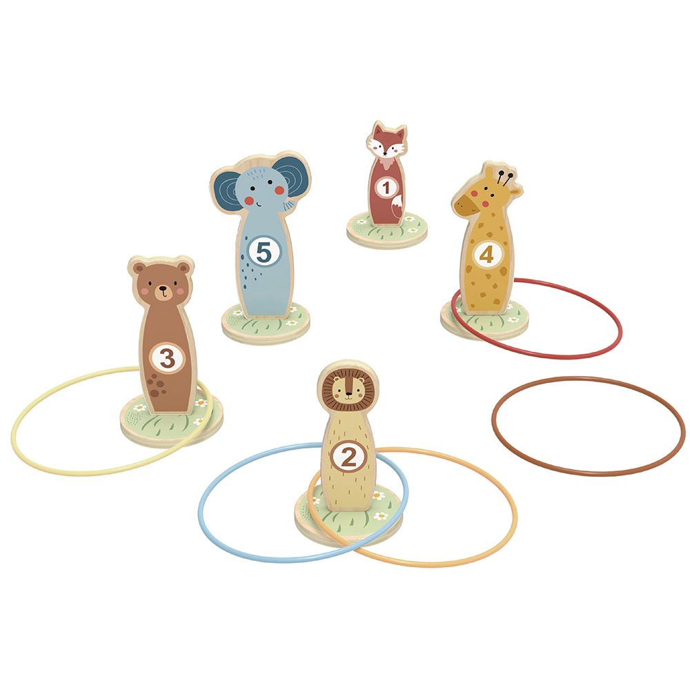 TookyToy, Дървена игра с рингове, Животни