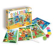 Kомплект за рисуване с цветен пясък, Горски животни