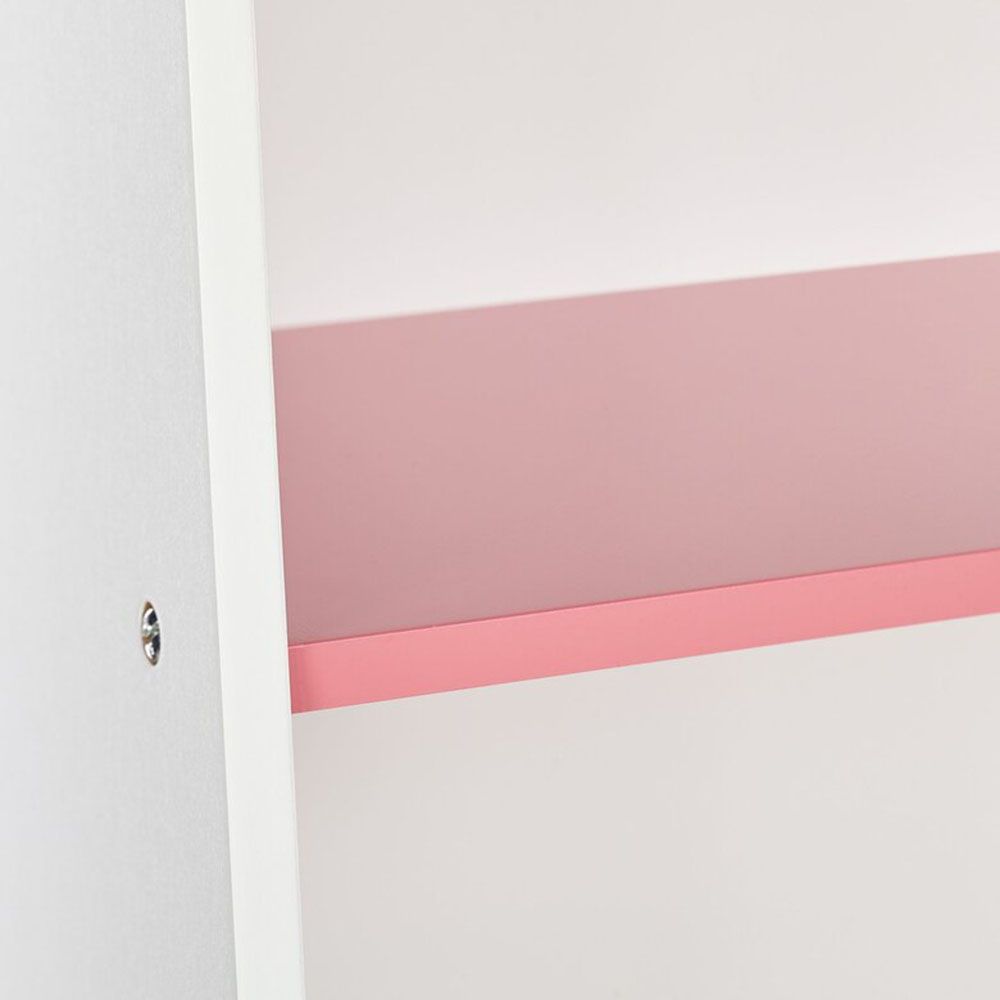 Детски стелаж с 3 отделения,  Розови стъпки