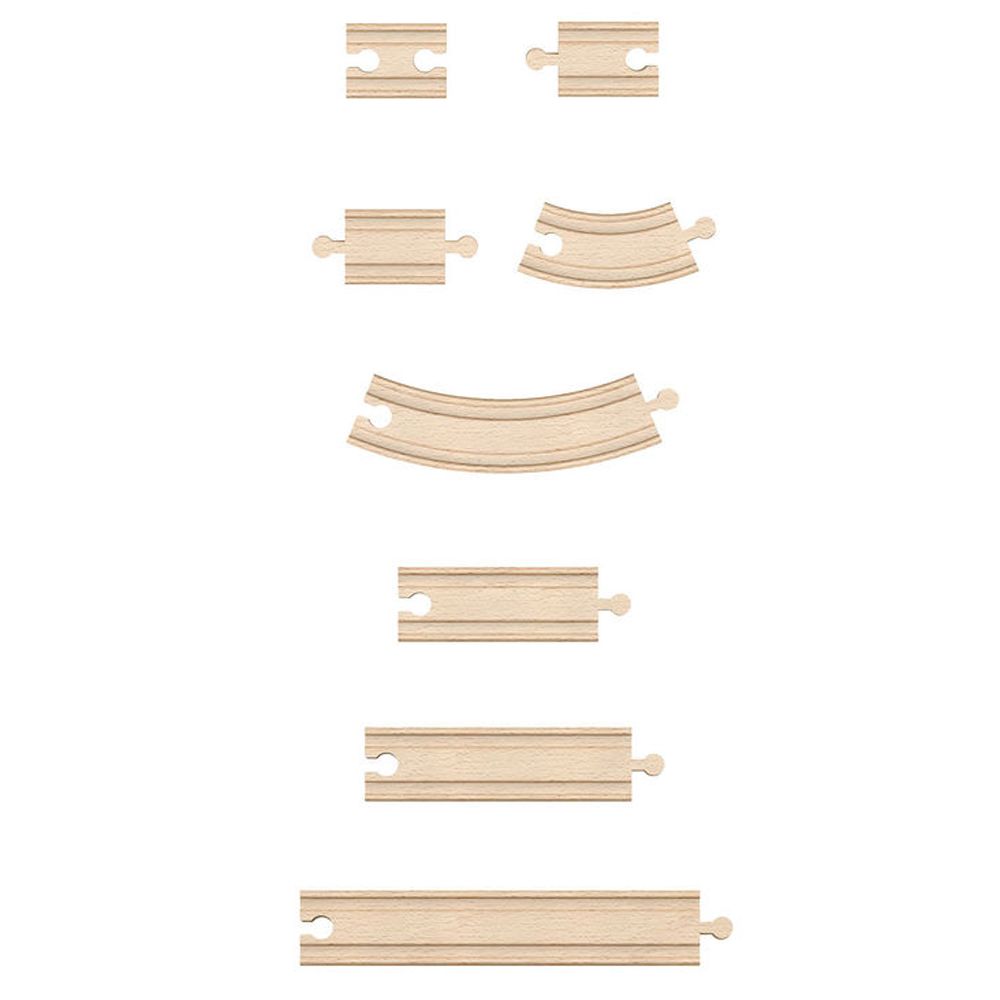 Комплект дървени релси
