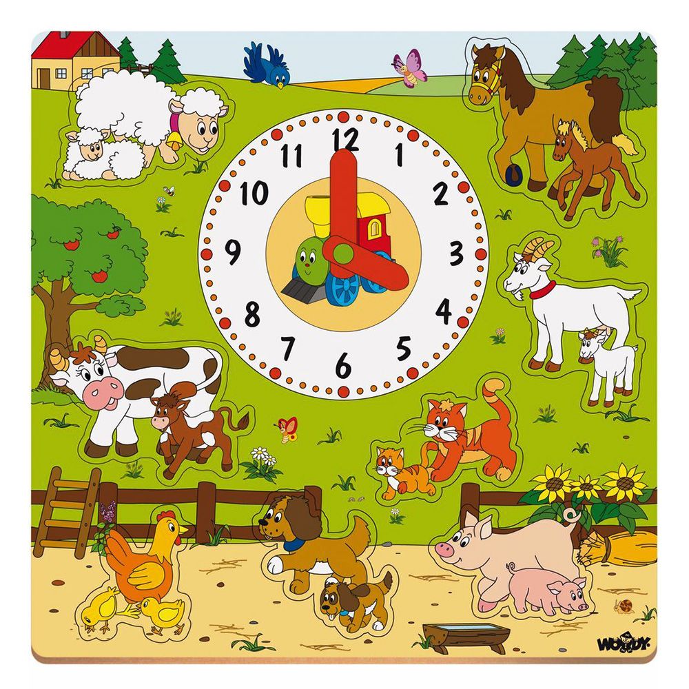 Woodyland, Часовник с пъзел, Домашните животни