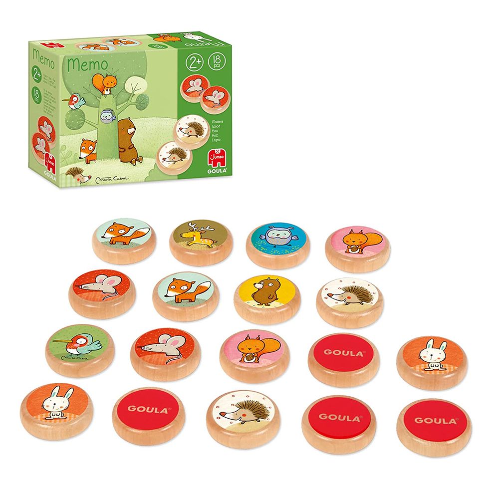 Дървена мемо игра, Животните в гората