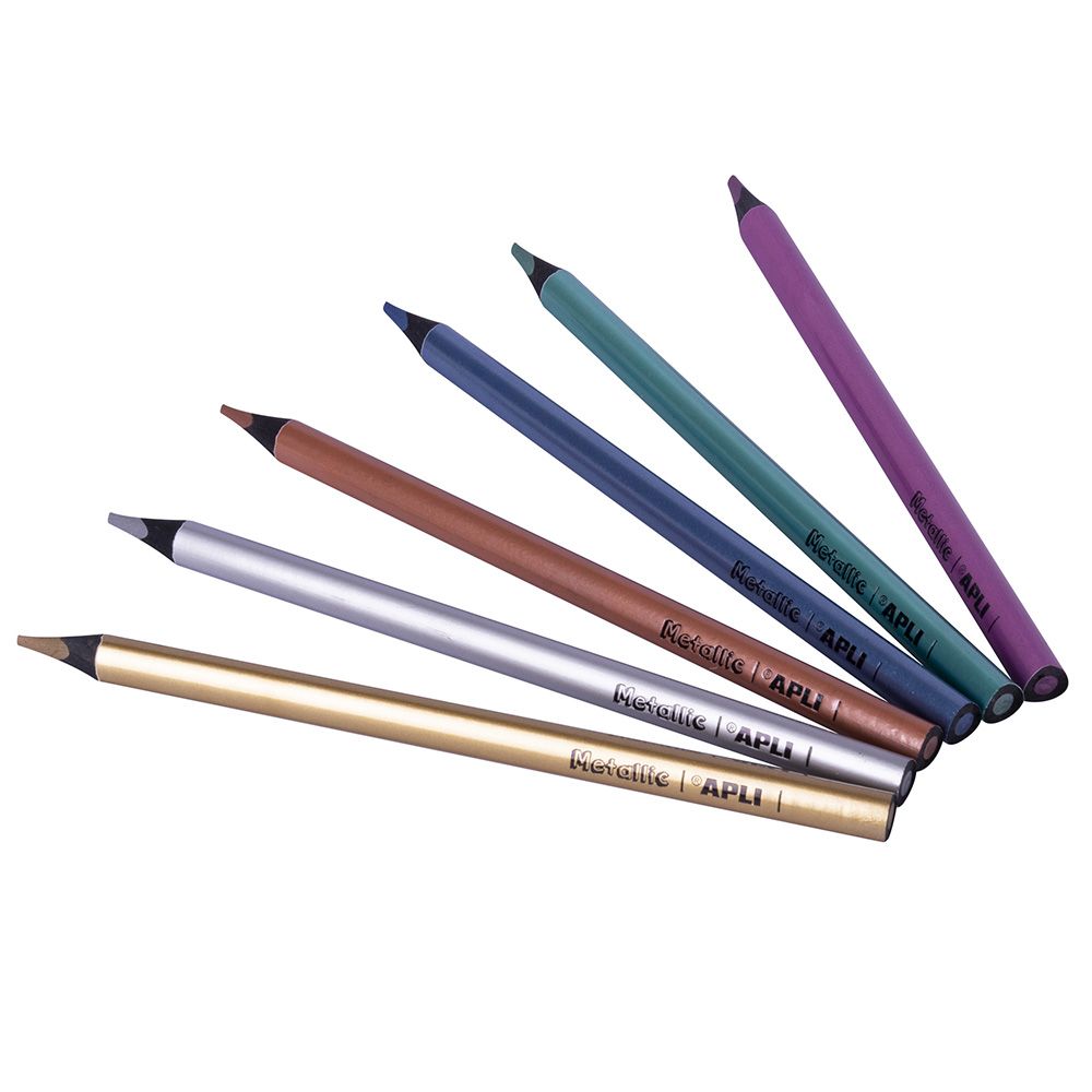 Комплект металически моливи, Jumbo, 6 цвята