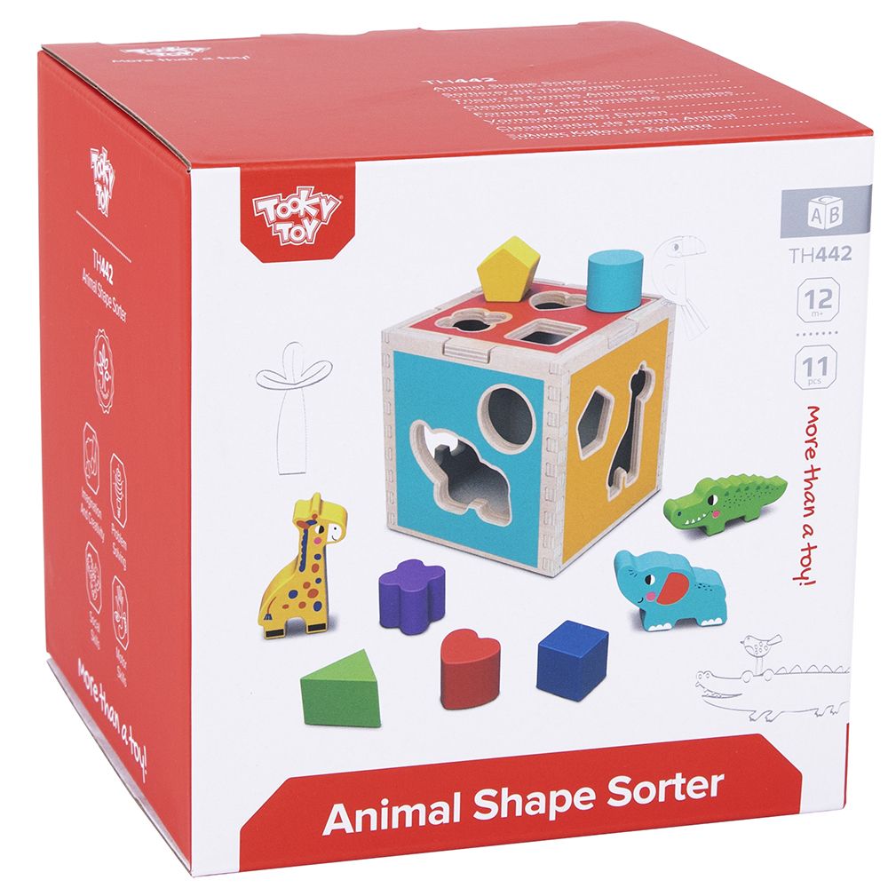 TookyToy, Дървен сортер с цветни форми и животни