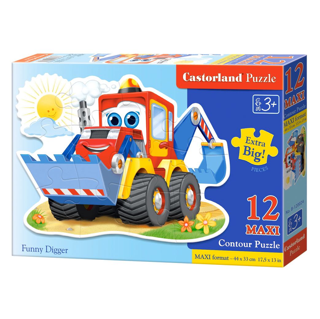 Castorland, Забавно багерче, пъзел 12 части MAXI