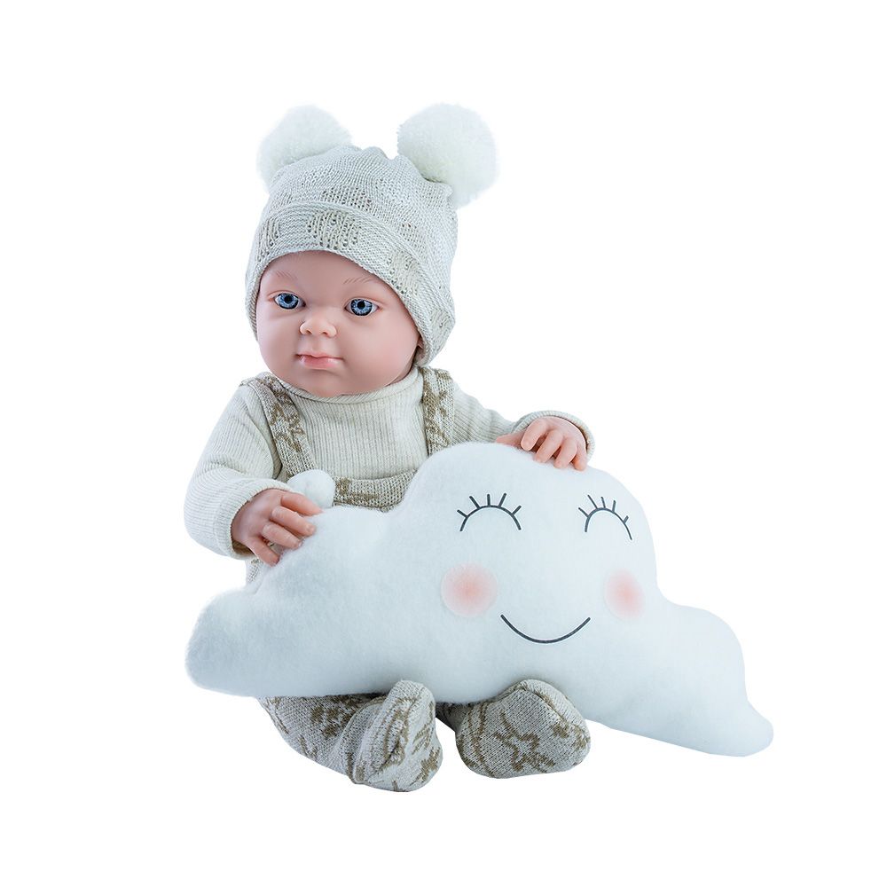 MINI PIKOLINES, Кукла бебе Пиколин с плюшен облак, 32 см, Paola Reina