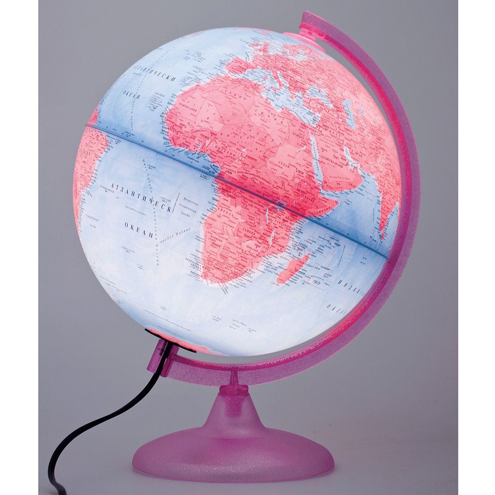 Светещ глобус, Розов свят, 25 см