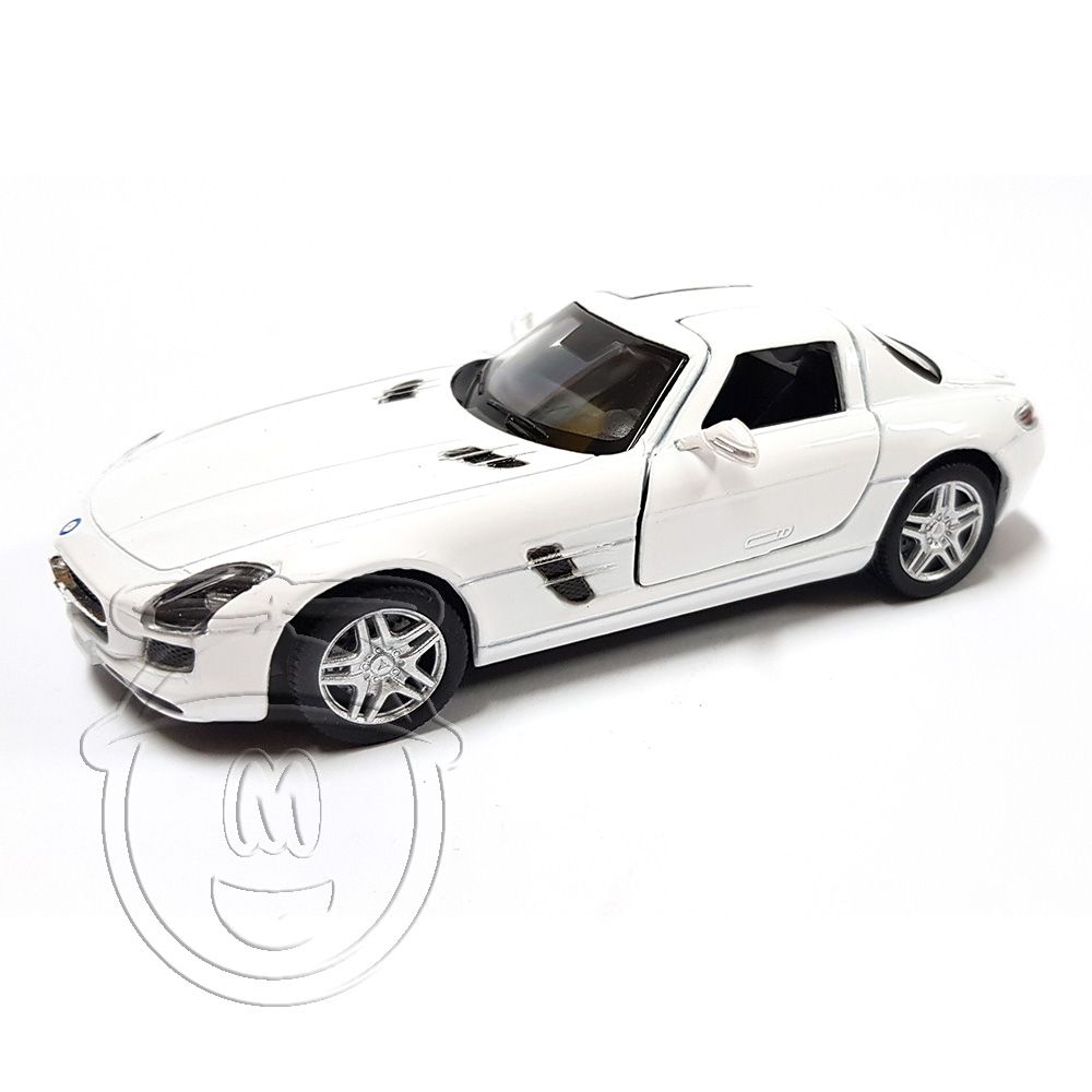 Kinsmart, Метална кола, Mercedes SLS AMG Coupé, бяла