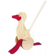 Дървена играчка за бутане, Пате