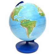 Ученически глобус, Физическа карта