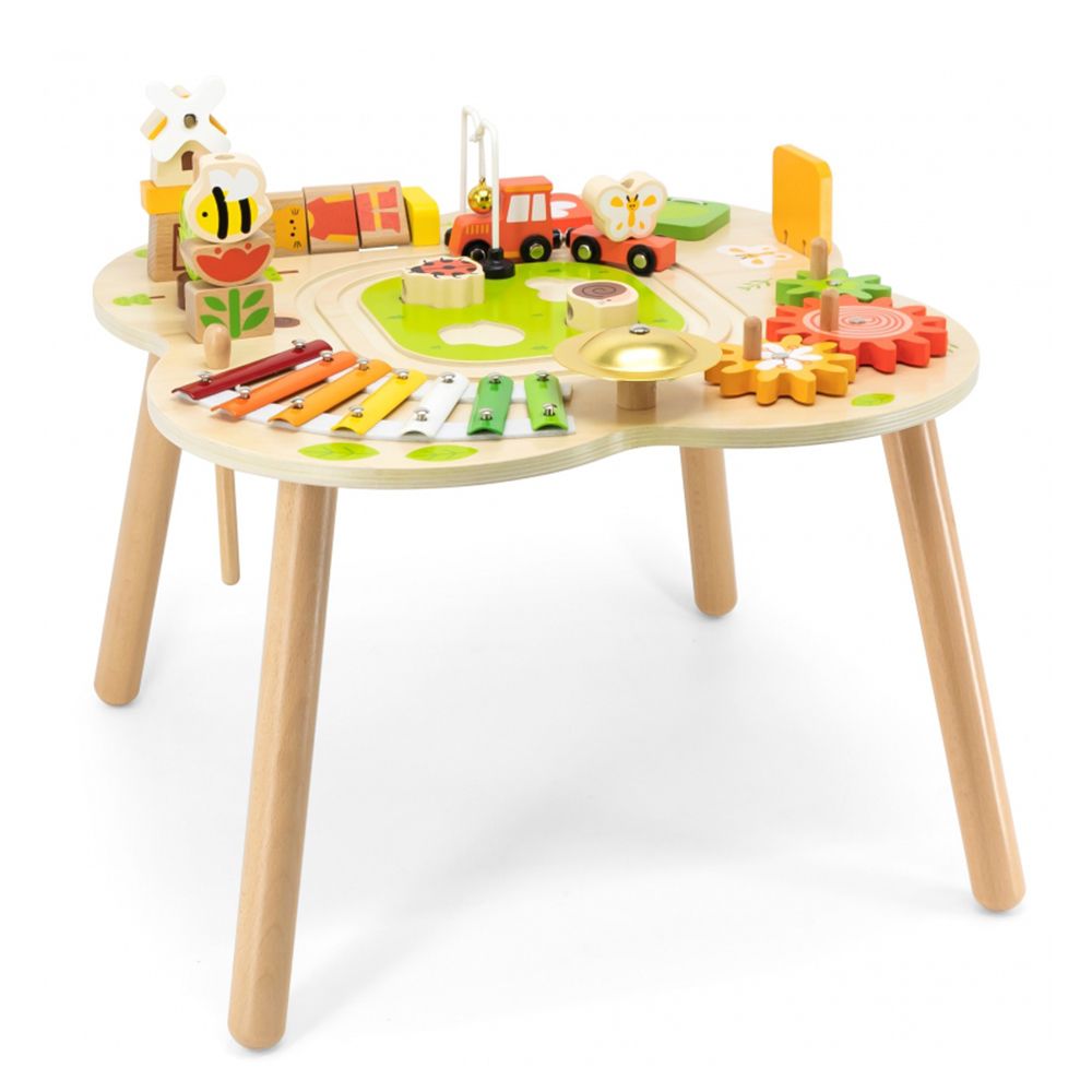 Viga toys, Дървена активна маса за игра