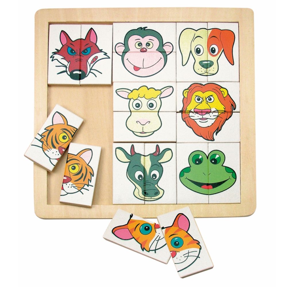 Woodyland, Дървен пъзел, Глави на животни