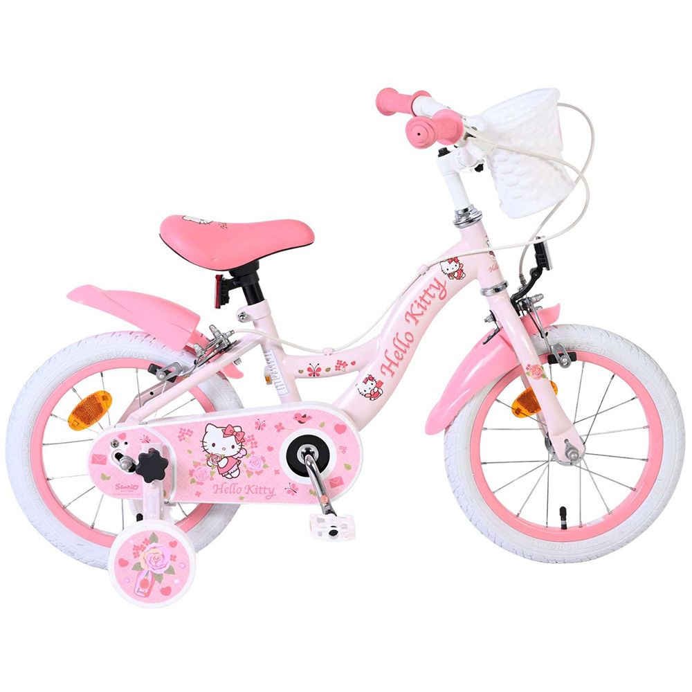 E&L Company, Детски велосипед с помощни колела, Hello Kitty, 14 инча, Момичета