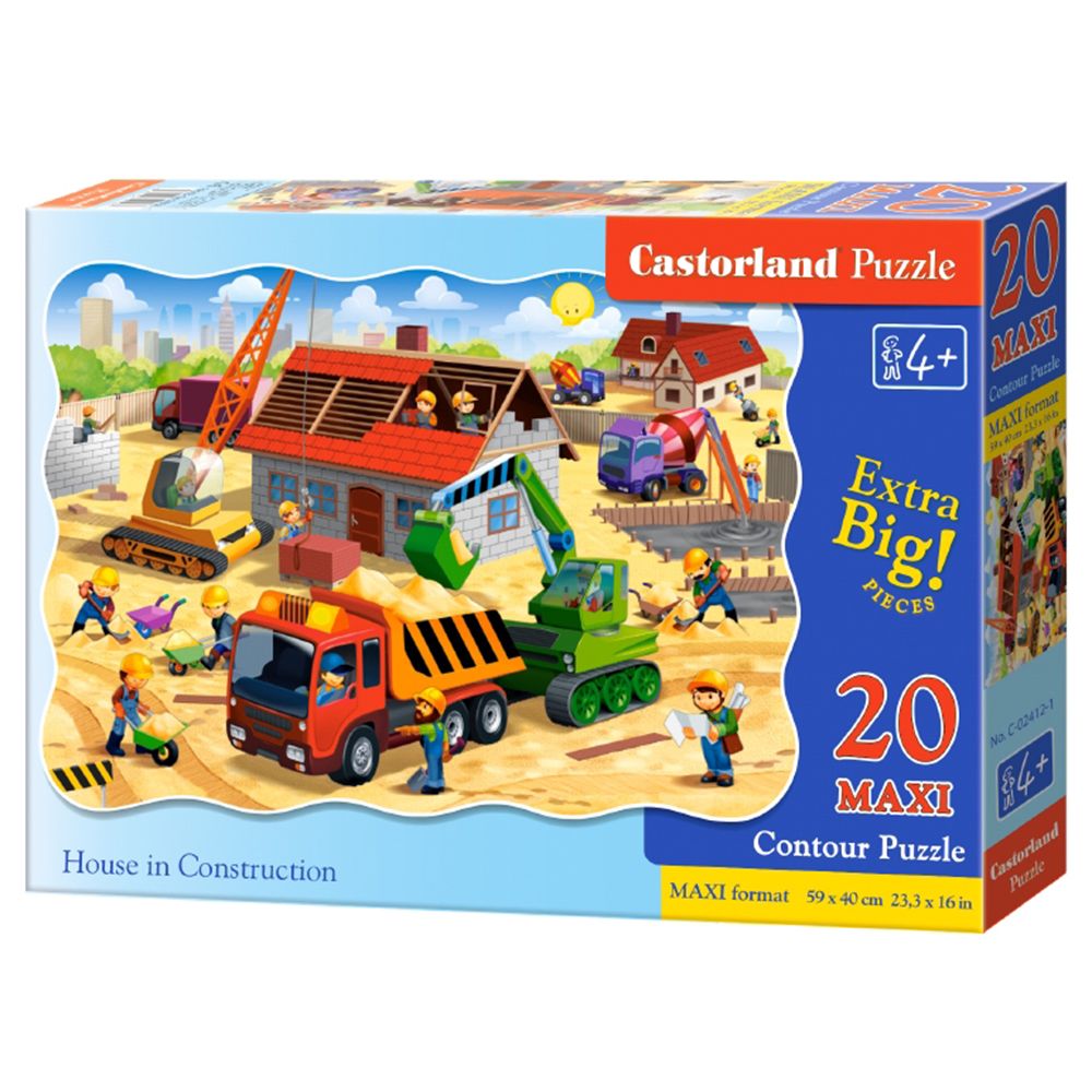 MAXI, Къща в строеж, пъзел 20 части, Castorland