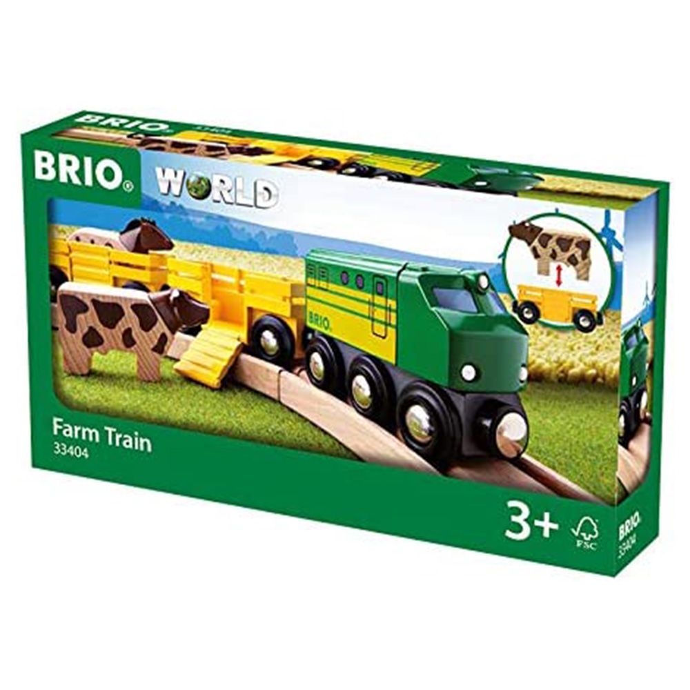 Дървена игра, Фермерски комплект с влак