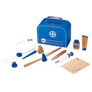 Докторски комплект в куфар, син