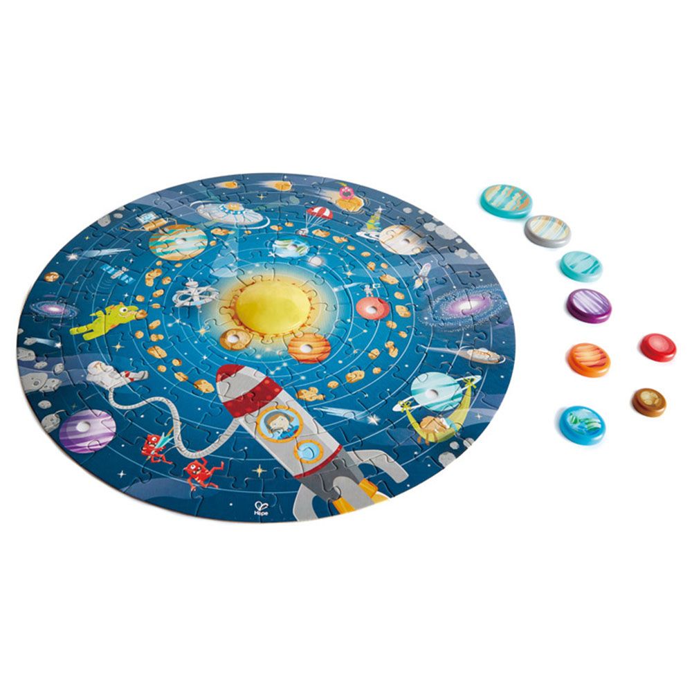 Hape, Образователен пъзел, Малкият космонавт, 102 части