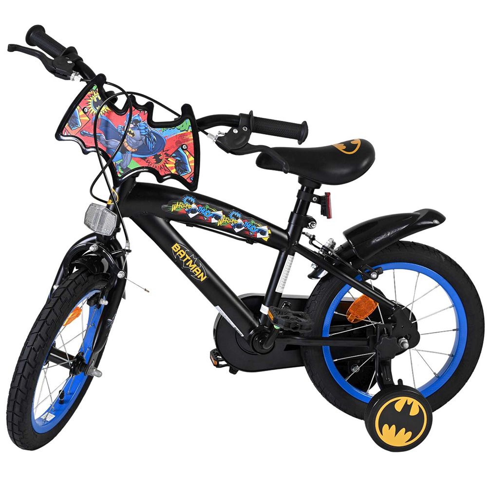 Детски велосипед с помощни колела, Батман, 14 инча