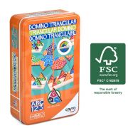 Триъгълно домино в метална кутия за път