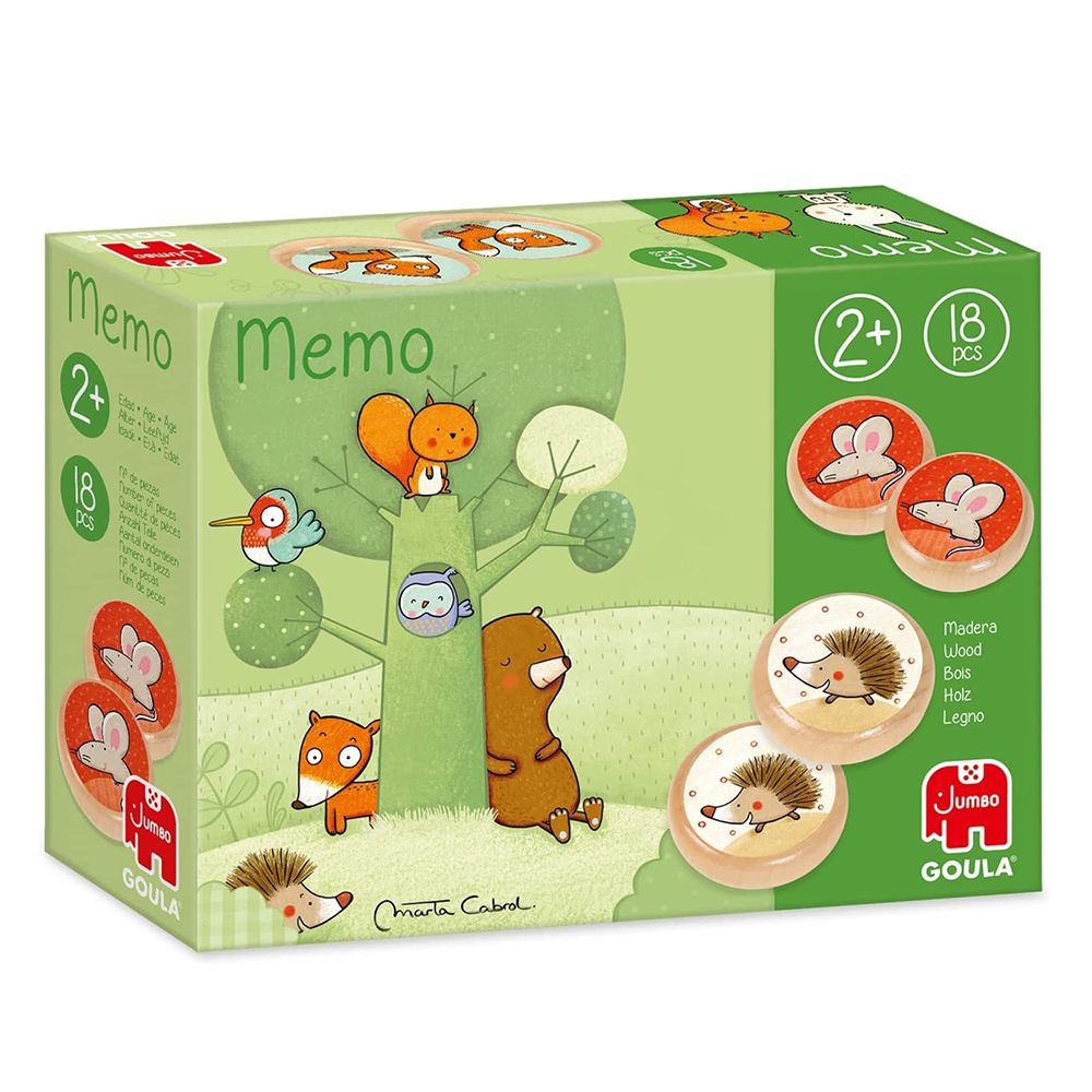 Goula, Дървена мемо игра, Животните в гората