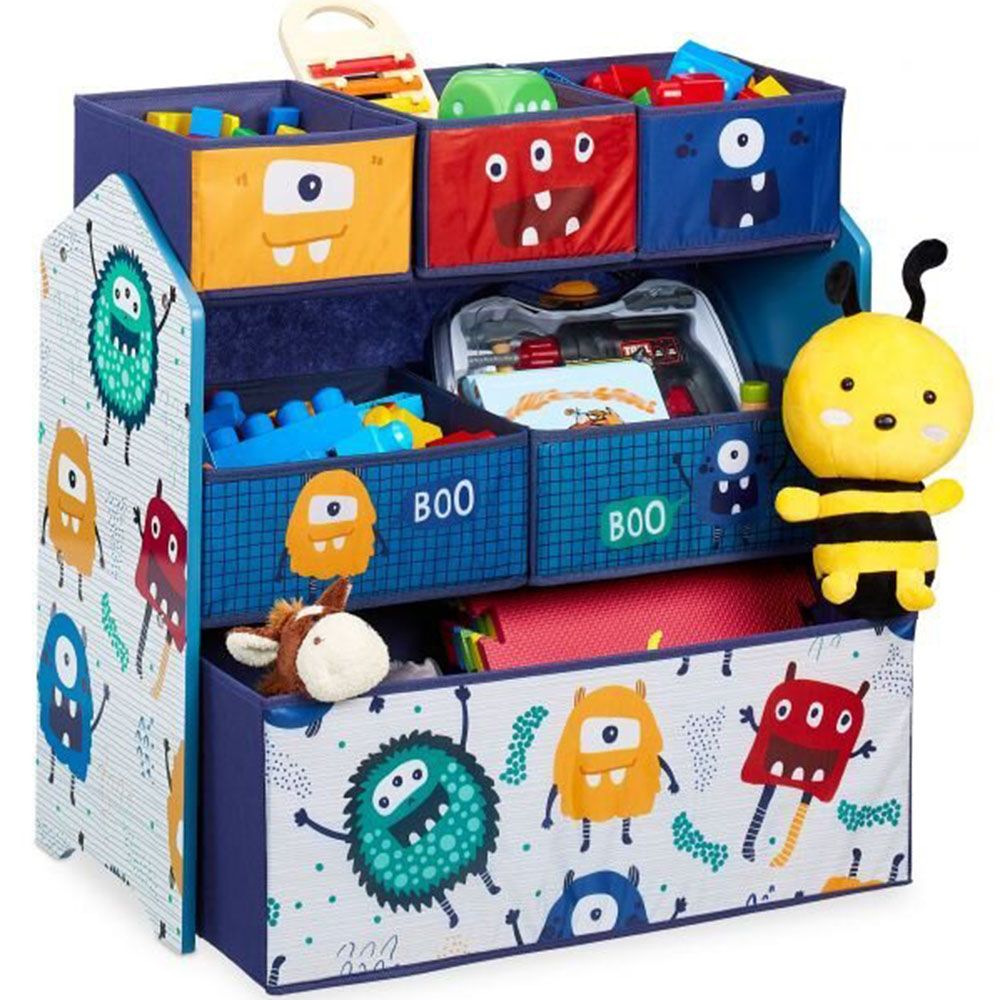 Детски стелаж-органайзер с 6 кутии, Избери чудовище!