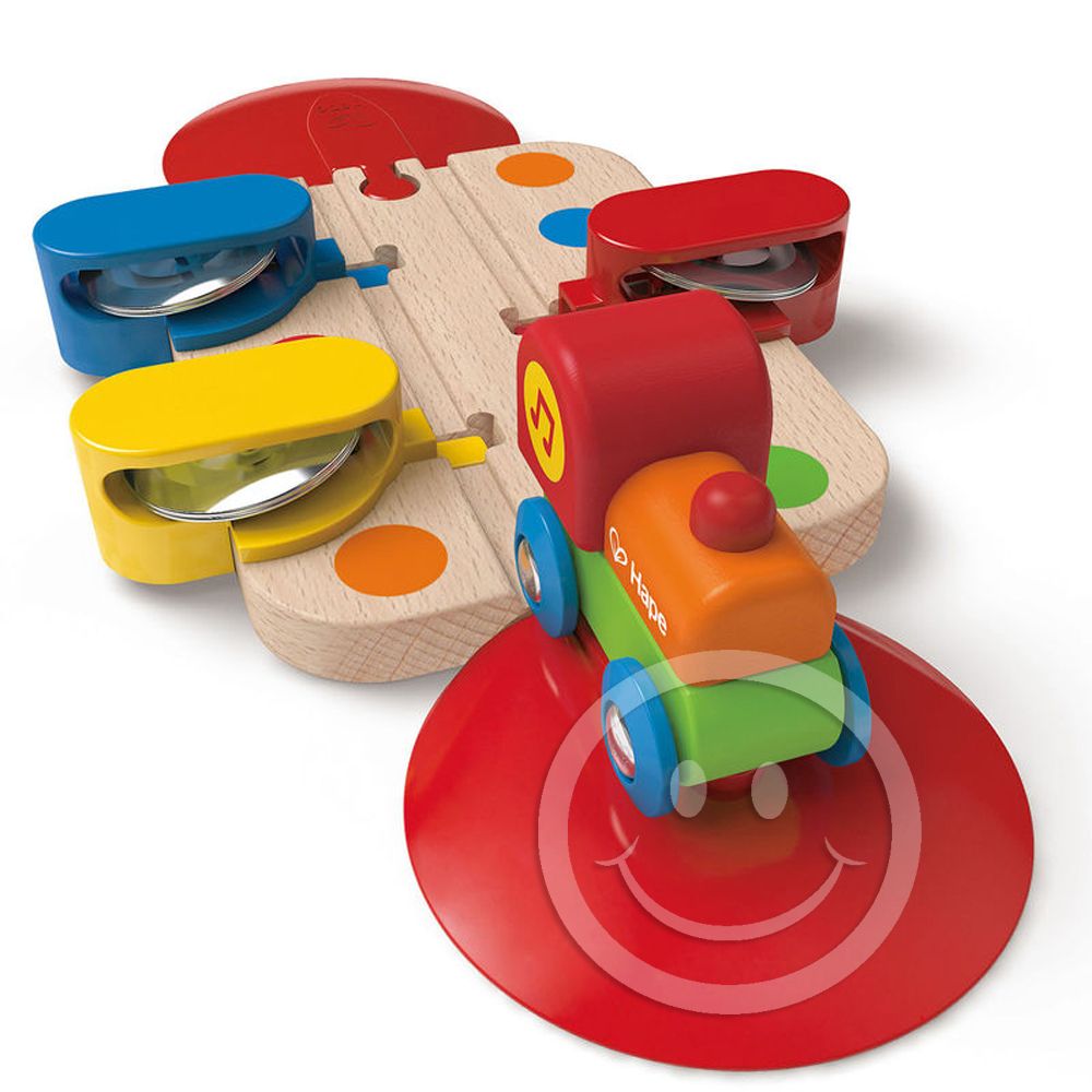 Дървена релса с локомотивче, Звуците на тамбурина