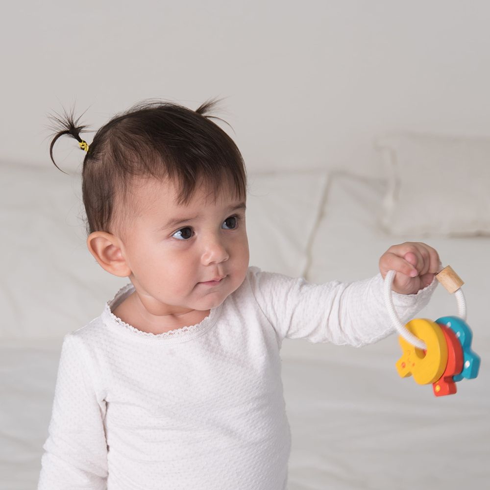 Дървена дрънкалка, Бебешки ключета