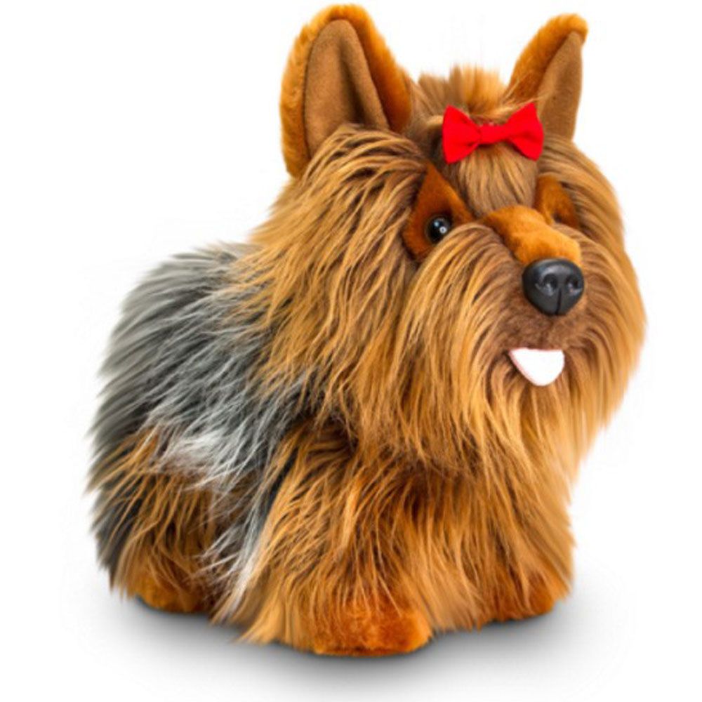 Keel Toys, Плюшено куче, Йорки, стоящо, 30 см