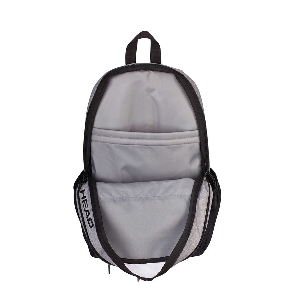 Ученическа раница, Сиво/Черна, Head