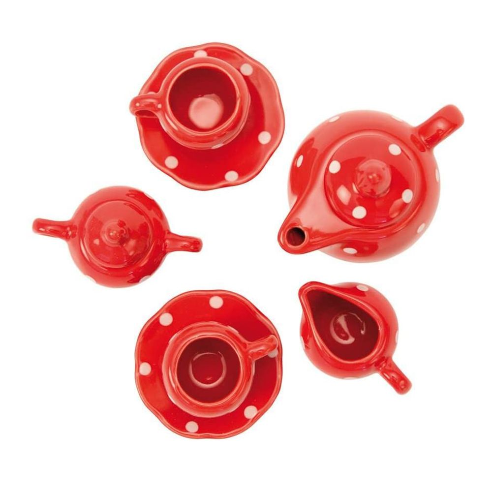 Детски керамичен комплект за чай, Точици