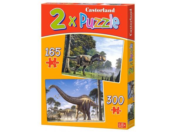 Castorland, Динозаври, два пъзела 165 и 300 части