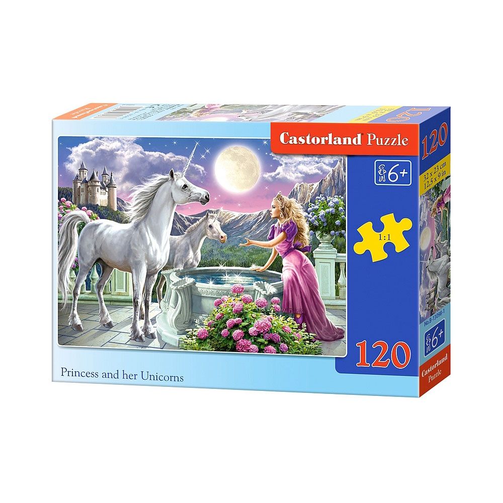 Castorland, Принцеса с еднорози, пъзел 120 части